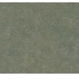 Tapeta iz netkane tekstilije AS CREATION My Home My Spa (zelena, vzorec grafike, 10,05 x 0,53 m)