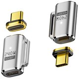 INF Magnetni adapter: USB-C ženski na USB-C moški ravni priključek, 240 W magnetno polnjenje Silver, (5000291451) Cene