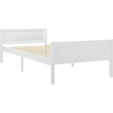  Okvir za krevet od masivne borovine bijeli 90 x 200 cm | Eponuda.com