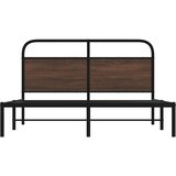  Okvir kreveta bez madraca smeđa boja hrasta 150x200 cm drveni | shoptok.hr