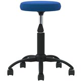 vidaXL Uredska okretna stolica Plavi baršun | shoptok.hr