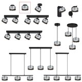  Brilagi-LED RGB prigušiva ugradno plafonsko svetlo AURA LUX 1xGX53/14W/230V Wi-Fi Tuya crna/dimna | Eponuda.com