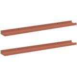  Polica na zidu 2 pcs Crvena 80 x 9 x 3 cm Konstruirano drvo | shoptok.hr