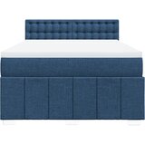  Krevet s oprugama i madracem plavi 140x200 cm od tkanine | shoptok.hr