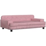  Krevet za pse ružičasti 90 x 53 x 30 cm baršunasti | shoptok.hr