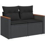  12-dijelni set vrtnih sofa od poliratana s jastucima crni | shoptok.hr