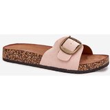 Boto Women's sandals with buckle on cork platform pink Zavira | shoptok.hr