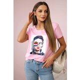 Kesi Blouse with women's graphics powder pink | shoptok.hr