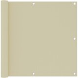 vidaXL balkonski zastor krem 90 x 500 cm od tkanine Oxford | shoptok.hr