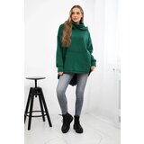 Kesi Insulated sweatshirt with back zip dark green | Shoptok.si