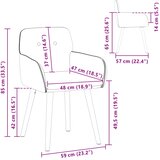  Trpezarijske stolice 4 pcs Bouclé Svjetlosiva 59 x 57 x 85 cm | shoptok.hr