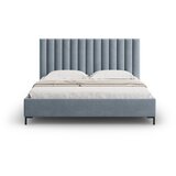 Mazzini Beds Svetlo modra oblazinjena zakonska postelja s prostorom za shranjevanje z letvenim dnom 160x200 cm Casey – | Shoptok.si