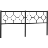  The Living Store Kovinsko posteljno vzglavje črno 180 cm - Vzglavje, (21445603) | Shoptok.si