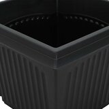  Kvadratna saksija za cvijeće 24 pcs Crna 28,5 x 28,5 x 22 cm | shoptok.hr
