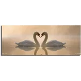 Horizon Slika na platnu Swan Love, 90 x 30 cm