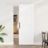 vidaXL Drsna vrata z montažnim kompletom bela 78x211 cm iz masivnega lesa bora, Notranja vrata 'ORKDAL'bela 78x211x4 cm iz masivnega lesa bora Cene