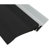  Brtva za garažna vrata Crna 52 x 2 mm 2,5 m PVC | shoptok.hr