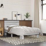  Okvir za krevet boja hrasta 75x190 cm konstruirano drvo i metal | shoptok.hr