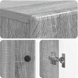  Kabinetska WC BREDA Siva Sonoma 66 x 25,5 x 190 cm | shoptok.hr