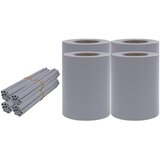  Vrtni zasloni za privatnost 4 kom PVC 35x0,19 m mat svjetlosivi | shoptok.hr