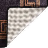  Perivi tepih 80 x 300 cm crno-zlatni protuklizni | shoptok.hr