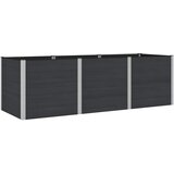 vidaXL Povišena gredica - Vrtna gredica Crna 300 x 100 x 91 cm WPC i aluminij - 300 x 100 x 91 cm Crna Cijene