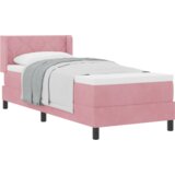 Box Spring Krevet s Madracem Ružičasti 80x200 cm Baršun | shoptok.hr