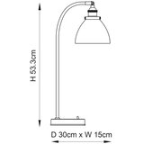  Endon 91740 - Stona lampa HANSEN 1xE14/40W/230V mat hrom | Eponuda.com