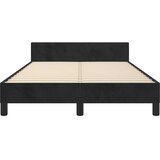 Okvir kreveta bez madraca crni 120 x 200 cm baršunasti | shoptok.hr