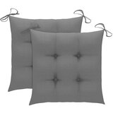  Jastuci za stolice 2 kom sivi 40 x 40 x 7 cm od tkanine Oxford Cijene