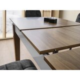 Hanah home Cunda - 2981 WalnutWhite Extendable Dining Table | ePonuda.com