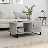 vidaXL Klubska mizica betonsko siva 90x50x40 cm konstruiran les Cene
