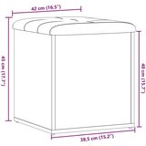 vidaXL klop za shranjevanje starega lesa 42x42x45 cm inženirski les | Shoptok.si
