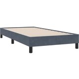 vidaXL Okvir kreveta bez madraca tamno sivi 100x220 cm baršun | shoptok.hr