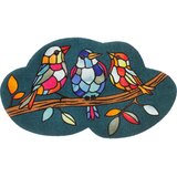 wash+dry PREDPRAŽNIK Morning Choir 70/120 cm potiskano siva | Shoptok.si