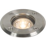 QAZQA Zunanje brušeno jeklo 11cm IP67 - Basic Round Cene