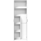  Visoka komoda bijela 60 x 35 x 180 cm od konstruiranog drva | shoptok.hr