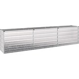  Povišeni vrtni krevet Srebrna 240 x 40 x 55 cm cinkani | shoptok.hr