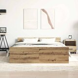  Okvir kreveta bez madraca boja hrasta artisan 120x200 cm | shoptok.hr