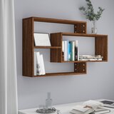  Zidna polica smeđa boja hrasta 104x20x58,5 cm konstruirano drvo | shoptok.hr