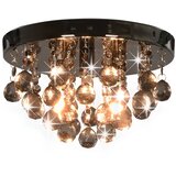 The Living Store Stropna svetilka z dimastimi kroglicami črna okrogla G9 - Lestenec, (21383361) Cene