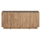 Hanah home Komoda v borovem dekorju z luknjo za kable v naravni barvi 180x80x45 cm Dorma – | Shoptok.si