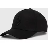 Volcom Bombažna bejzbolska kapa črna barva