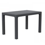 Mega Plast vrtna miza LUX 120 cm, antracit, (21075346) | Shoptok.si