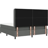  LED Box Spring Krevet Tamno siva 180 x 200 cm tkanina | shoptok.hr
