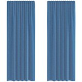vidaXL Voile zavese z žepi za palico 2 kosa kraljevsko modre, (5000298249) | Shoptok.si