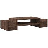  Stalak za monitor s pohranom boja hrasta 70 x 27 x 15 cm drveni | shoptok.hr