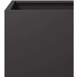 vidaXL Vrtne sadilice 2 kom crne 30x30x30 cm čelične | shoptok.hr