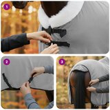  Pokrivač za konje Svijetlo siva 75 cm Polartec | shoptok.hr