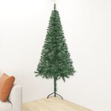 vidaXL kotna umetna novoletna jelka zelena 240 cm pvc, (20579619) | Shoptok.si